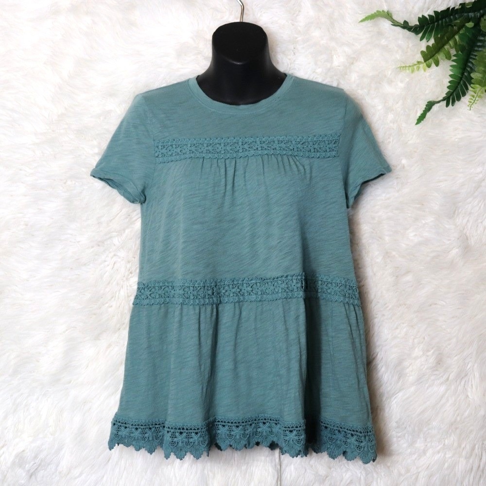 Alya Boho Babydoll‎ Top Size XXS Cotton Modal